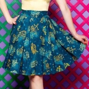 Laura Byrnes Little June Astrology Skirt - Pinup Girl Clothing